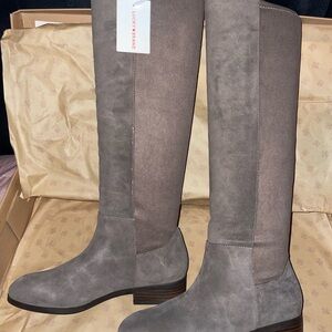 Lucky Brand Women's Over the Knee Taupe Boots